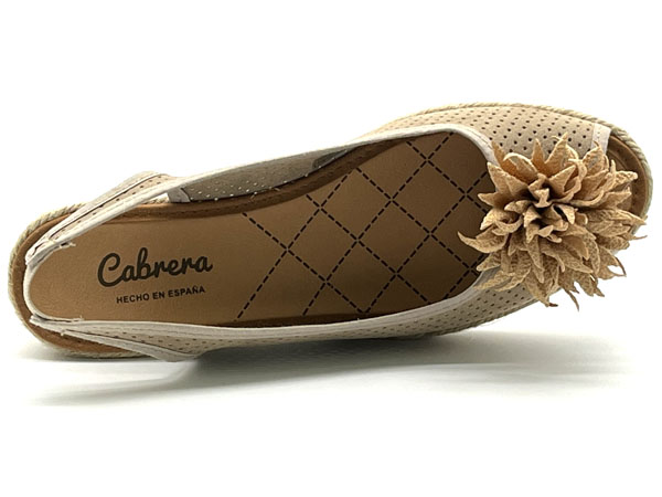 Producto Alpargata cuña Montreal hielo flor 36/41 esparto