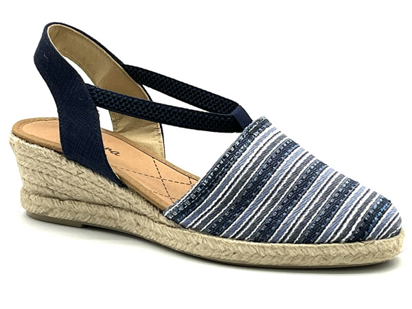Producto Alpargata cuña Montreal hielo flor 36/41 esparto