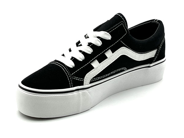 Producto Deportivo Lona unisex Replica vans negro 36/41 Canvas Tendencia