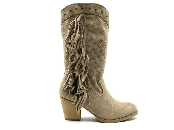 Artículo Bota mujer Campero calado beige 36/41 Labrada Tacón 6.00cm