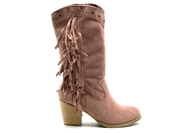 Artículo Bota mujer Campero calado rosa 36/41 Labrada Tacón 6.00cm