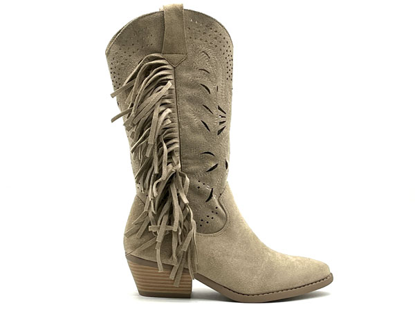 Artículo Bota mujer Campero calado beige 36/41 Labrada Tacón 4.00cm